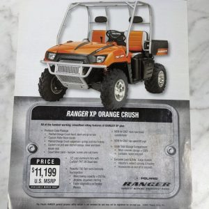 Polaris Sales Brochure Specifications Price 2007 Ranger Xp Orange Crush