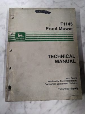 John Deere Technical Service Manual F1145 Front Mower Tm1519 1996 Jd Commercial