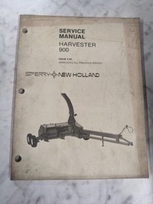 Sperry New Holland Dealer Service Repair Manual Harvester 900 2-85 1985