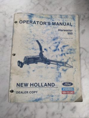 Ford New Holland Dealer Operator'S Service Manual Harvester 900 1988 751185+