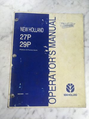 Ford New Holland Operator'S Service Manual Windrow Pickup 27P 29P 2001 86634024