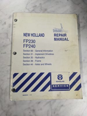 New Holland Service Repair Manual Forage Harvester Fp230 Fp240 86900643 2002