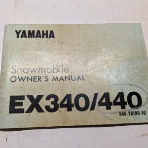 Yamaha Snowmobile Owner'S Manual Ex340/440 8A6-28199-10 1975 Oem Original Book