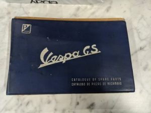 Vespa Gs Super Sport Vs 1 2 3 4 5 Catalogue Of Spare Parts Book List Manual Ss