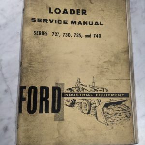 Ford Service Repair Manual Front Loader Series 727 730 735 740 Tractor Se-9356-A