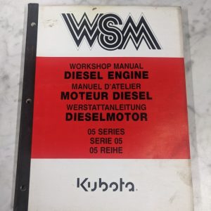Kubota Diesel Engine Workshop Service Repair Manual Wsm 05 Series Overhaul 1999
