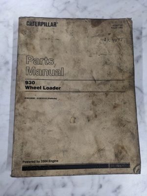 Caterpillar Parts List Book Manual Catalog 930 Wheel Loader Ueg0715S 1983