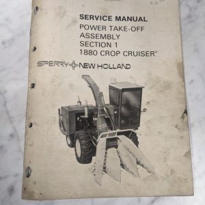 Sperry New Holland Service Repair Manual Power Take Off Assembly 1880 Crop