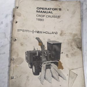 Sperry New Holland Operator'S Service Manual Crop Cruiser 1880 42188014 1974