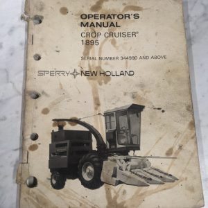 Sperry New Holland Operator'S Service Manual Crop Cruiser 1895 344990+ 1978