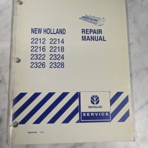 New Holland Repair Service Manual 2212 2214 2216 2218 2322 2324 2326 2328 2001