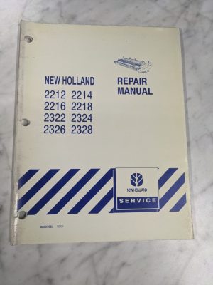 New Holland Repair Service Manual 2212 2214 2216 2218 2322 2324 2326 2328 2001