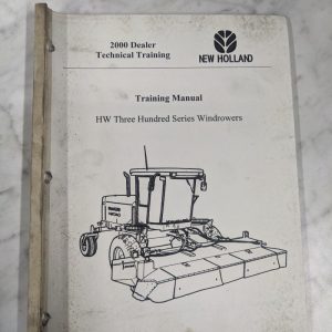 New Holland 2000 Technical Service Training Manual Hw 300 Series Windrower