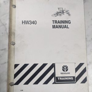 New Holland 2000 Technical Service Training Manual Hw 340 Series Windrower