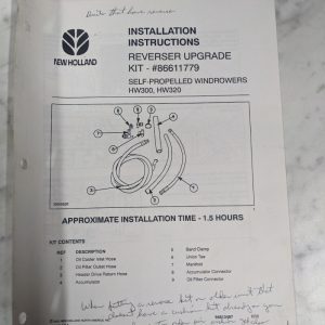 New Holland Installation Instruction Manual Reverse Upgrade Kit Hw 86613487