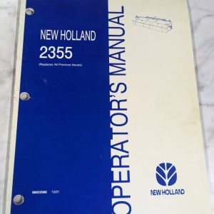 New Holland Operator'S Service Manual 2355 86622086 2001 Disc Auger Header