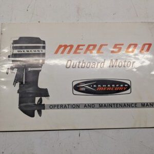 Mercury Merc 500 Outboard Motor Operation And Maintenance Manual Book 1966