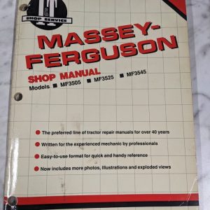 I&T It Tractor Service Repair Manual Massey Ferguson Mf3505 Mf3525 Mf3545 Mf-44