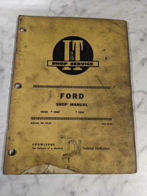 I&T It Tractor Service Repair Manual Ford 5000 7000 Fo-29 Farm Shop Book
