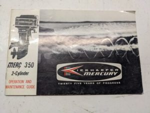 Mercury Merc 350 Outboard Motor Operation And Maintenance Manual Guide 1964