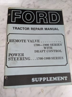 Ford Tractor Repair Service Manual Supplement 1700-1900 Series Se 3771-S3 5816