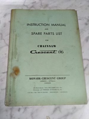 Monark Crescent 06 Husqvarna Partner Chainsaw Owner Service Manual Parts List