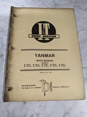 I&T Tractor Shop Service Repair Manual Book Yanmar Ym 135 155 195 240 330 D Ym-1
