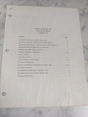 Poulan Chainsaw Service Repair Maintenance Manual 200 Series Wright 100