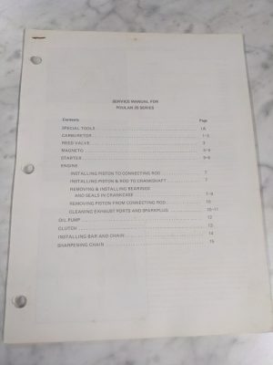 Poulan Chainsaw Service Repair Maintenance Overhaul Owner Manual 25 Series