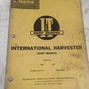 I&T Tractor Shop It Service Repair Manual International Harvester 600 650 Ih-11