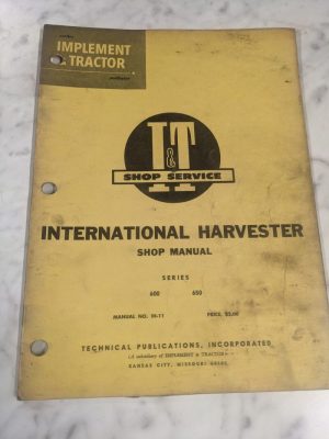 I&T Tractor Shop It Service Repair Manual International Harvester 600 650 Ih-11