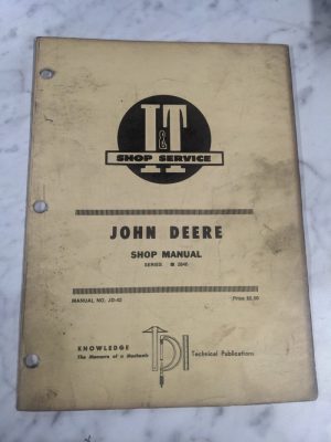 I&T It Shop Service Repair Manual Book Tractor John Deere 1840 Jd-42