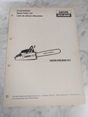 Sachs-Dolmar Spare Service Parts List Book Manual Chain Saw 153
