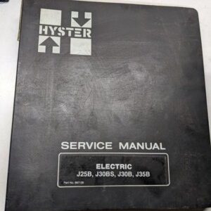 Hyster Service Repair Manual Electric J25B J30Bs J30B J35B 897139 1986 Fork Lift