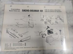 Sachs-Dolmar Spare Service Parts List Book Manual Chain Saw 101