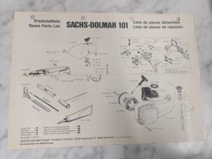 Sachs-Dolmar Spare Service Parts List Book Manual Chainsaw 101