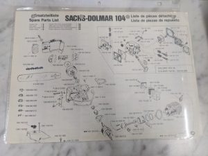 Sachs-Dolmar Spare Service Parts List Book Manual Chain Saw 104