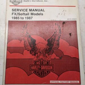 Harley Davidson Motorcycle Hd Service Manual Fx Softail Model 1985-1987 99482-87