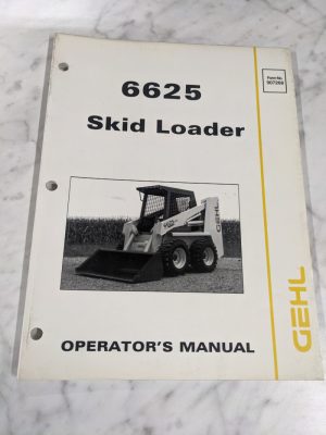 Gehl Operator'S Service Manual Skid Steer Loader 6625 907268 Maintenance