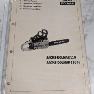 Sachs-Dolmar Service Repair Overhaul Manual Chain Saw #110 110 H