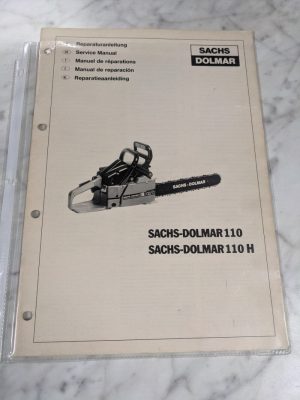 Sachs-Dolmar Service Repair Overhaul Manual Chain Saw #110 110 H