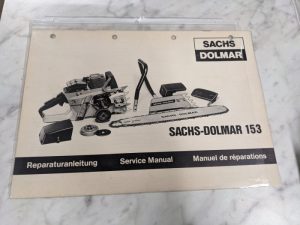 Sachs-Dolmar Service Repair Overhaul Manual Chain Saw #153