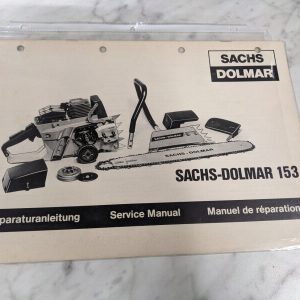 Sachs-Dolmar Service Repair Overhaul Manual Chain Saw #153