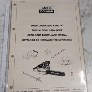 Sachs-Dolmar Special Service Tool Catalog Manual Chain Saws