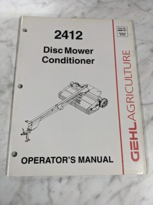 Gehl Operator'S Service Manual Dc 2412 Disc Mower Conditioner 908151
