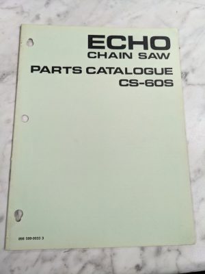 Echo Chain Saw Service Parts List Book Manual Catalog Cs-60S