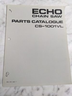 Echo Chain Saw Service Parts List Book Manual Catalog Cs-1001Vl