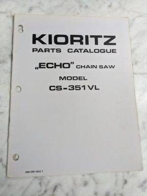 Echo Chain Saw Service Parts List Book Manual Catalog Cs-351Vl