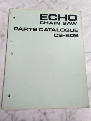 Echo Chain Saw Service Parts List Book Manual Catalog Cs-60S