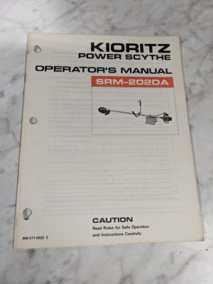 Echo Operator'S Service Manual Parts List Srm-202Da Kioritz Power Scythe